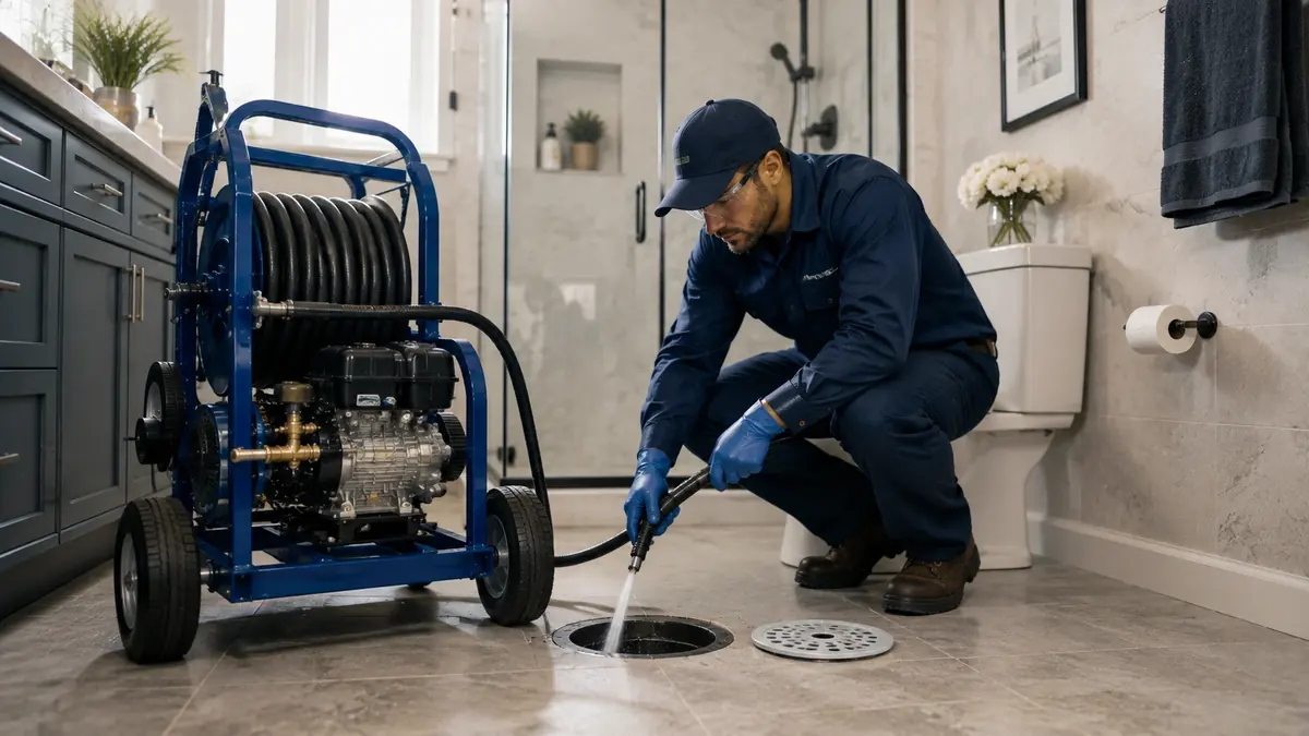 Bathroom Drain Hydro Jetting in Los Gatos