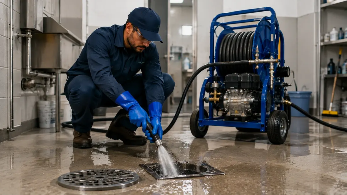 Floor Drain Hydro Jet Cleaning in Los Gatos
