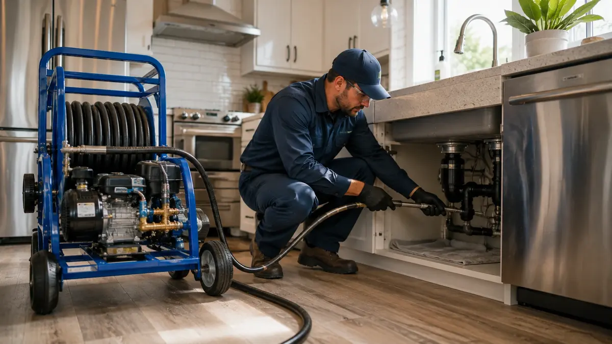Kitchen Drain Hydro Jetting in Los Gatos