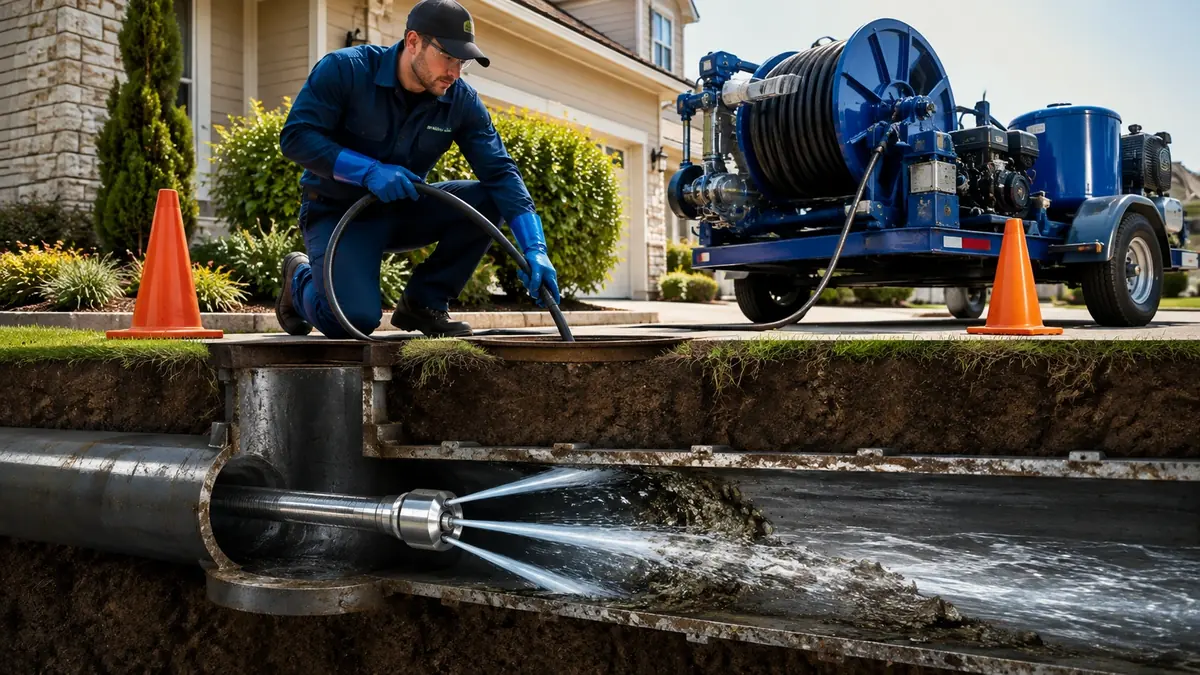 Main Sewer Line Hydro Jet Cleaning in Los Gatos