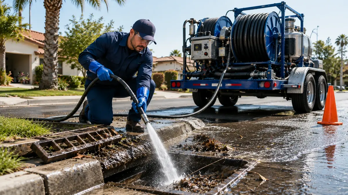 Storm Drain Hydro Jet Cleaning in Los Gatos