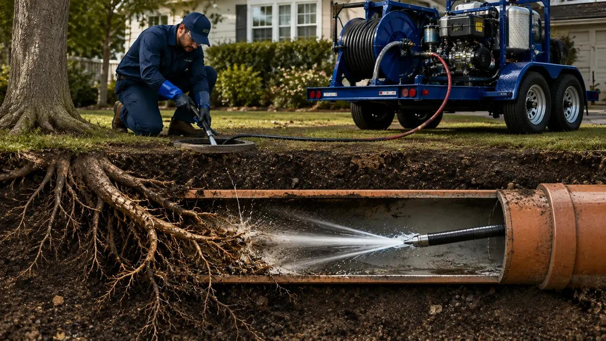 Tree Root Removal with Hydro Jetting in Los Gatos